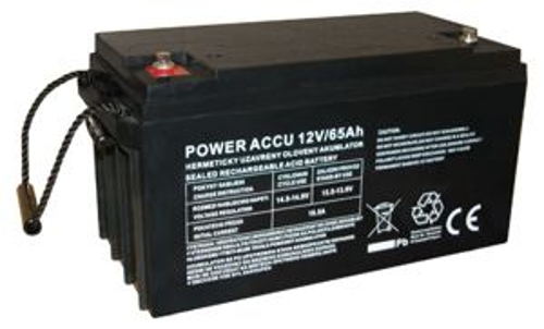 Power Accu 12V/65Ah Bezúdržbový olověný akumulátor