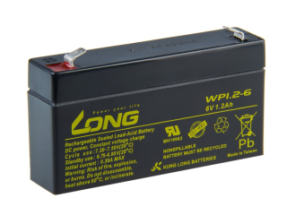 LONG baterie 6V 1,2Ah F1 (WP1.2-6)