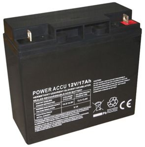 Power Accu 12V/17Ah Bezúdržbový olověný akumulátor