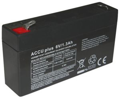 Accu Plus 6V/1,3Ah Bezúdržbový olověný akumulátor