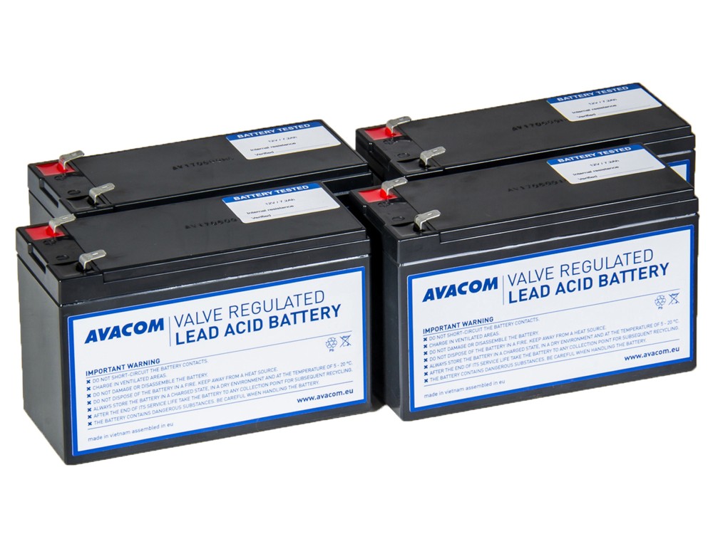 AVACOM AVA-RBP04-12072-KIT - baterie pro UPS AEG, CyberPower, EATON, Effekta, Legrand