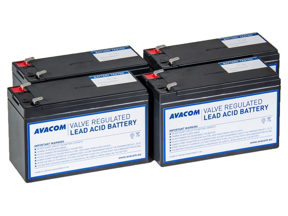 AVACOM AVA-RBP04-12090-KIT - baterie pro UPS AEG, CyberPower, EATON, Effekta, FSP Fortron, HP, Legrand