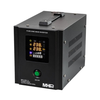 MHPower MPU-800-12, Záložní zdroj, UPS, 800W, čistý sinus, 12V