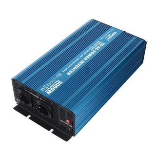 Měnič napětí Carspa P3000U-12 12V/230V+USB 3000W, čistá sinusovka