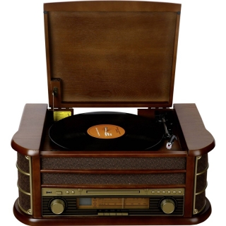 USB gramofon Denver MCR-50, dřevo