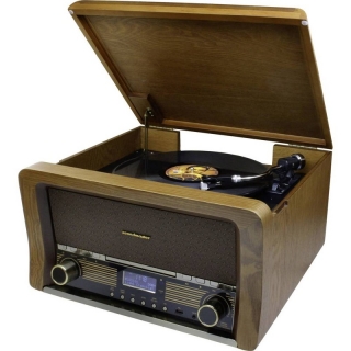 USB gramofon soundmaster NR50, řemínkový pohon, dub
