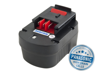 BLACK & DECKER A1712 Ni-Mh 12V 3000mAh, články PANASONIC