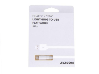 AVACOM LIG-40W kabel USB - Lightning, 40cm, bílá