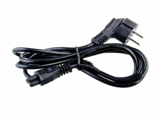 Napájecí kabel pro notebookové zdroje trojpinový (trojlístek) dlouhý 1,8m