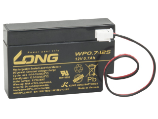 LONG baterie 12V 0,7Ah JST (WP0.7-12S)