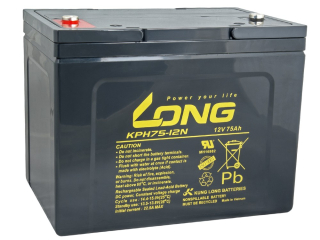 LONG baterie 12V 75Ah M6 HighRate LongLife 12 let (KPH75-12N)